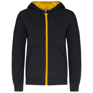 Kids’ full zip hooded sweatshirt K486