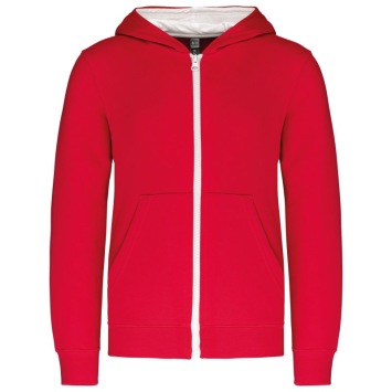 Kids’ full zip hooded sweatshirt K486