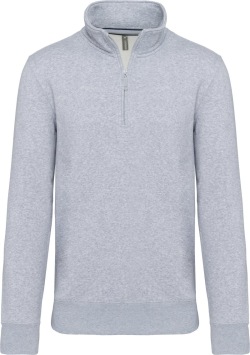 Zipped neck sweatshirt K487 300 gr