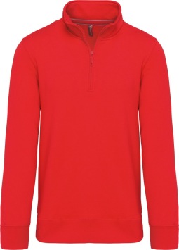 Zipped neck sweatshirt K487 300 gr