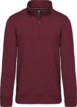 Zipped neck sweatshirt K487 300 gr