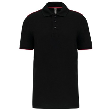 Men's short-sleeved contrasting DayToDay polo shir