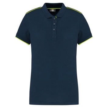 Ladies' short-sleeved contrasting DayToDay polo sh