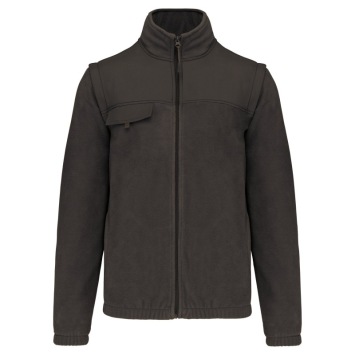 Fleece jacket with removable sleeves