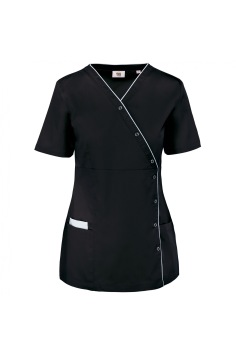 Ladies’ polycotton smock with press studs